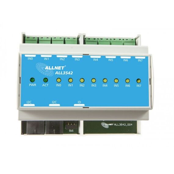 ALLNET ALL3542 / 8 port contact input for DIN rail