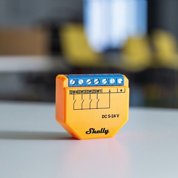 Shelly Plus i4 DC / Orange / 802.11b / 2.4 GH | Shelly_Plus_i4_DC