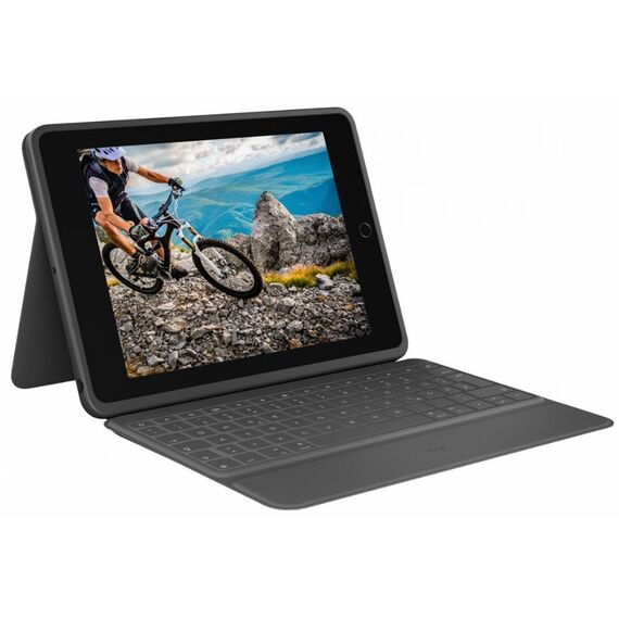 Logitech Rugged Folio - Keyboard and folio case - Ap | 920-011200