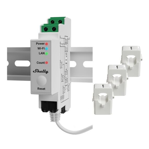 Shelly Pro 3EM / AC / 120 A / 50 - 60 Hz | Shelly_Pro_3EM