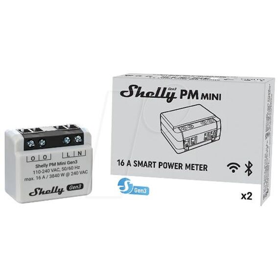 Shelly Plus PM Mini Gen / 3 Funk-Schalter Wi- | Shelly_PM_Mini_G3