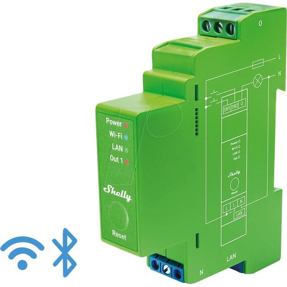 Shelly · Hutschiene·"Pro Dimmer 1PM"· LED | Shelly_Pro_Dimmer_1PM