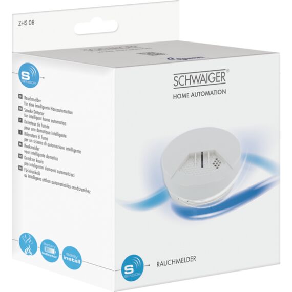 Schwaiger ZHS08 - Smoke sensor - Z-Wave - battery powered