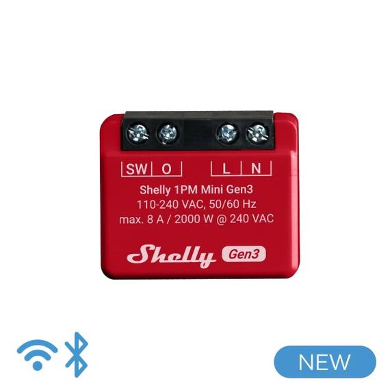 Shelly · Unterputz·""Plus 1PM Mini Gen / 3"" | SHELLY_1PM_MINI_G3