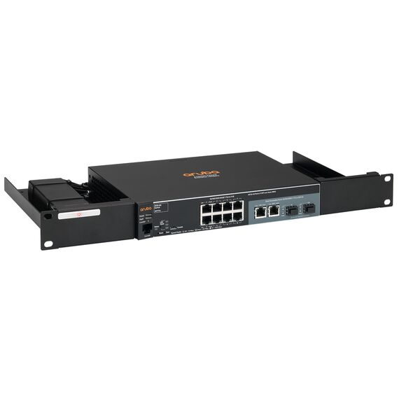 Rackmount.IT - Rack mounting kit - black, RAL 9005 - 1 | RM-HP-T1