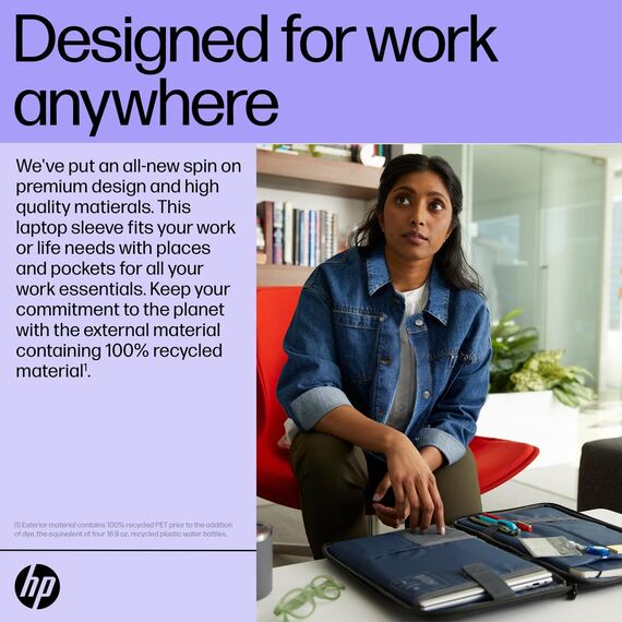 HP Renew Executive - Notebook sleeve - 14.1" - black -  | 6B8Y3AA