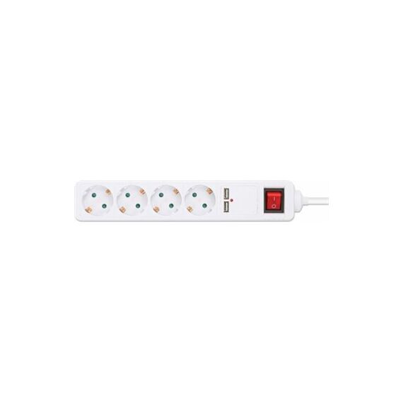 Manhattan Power Distribution Unit EU (2-pin), x4 gang/ou | 168342
