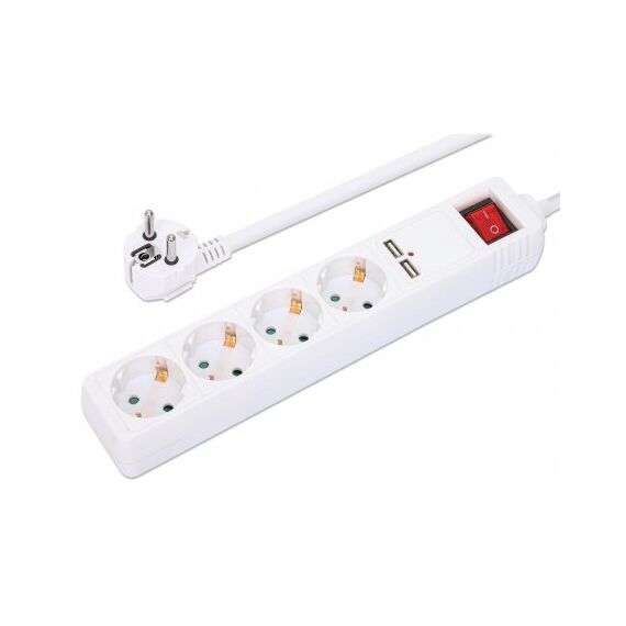 Manhattan Power Distribution Unit EU (2-pin), x4 gang/ou | 168342