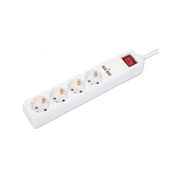 Manhattan Power Distribution Unit EU (2-pin), x4 gang/ou | 168342