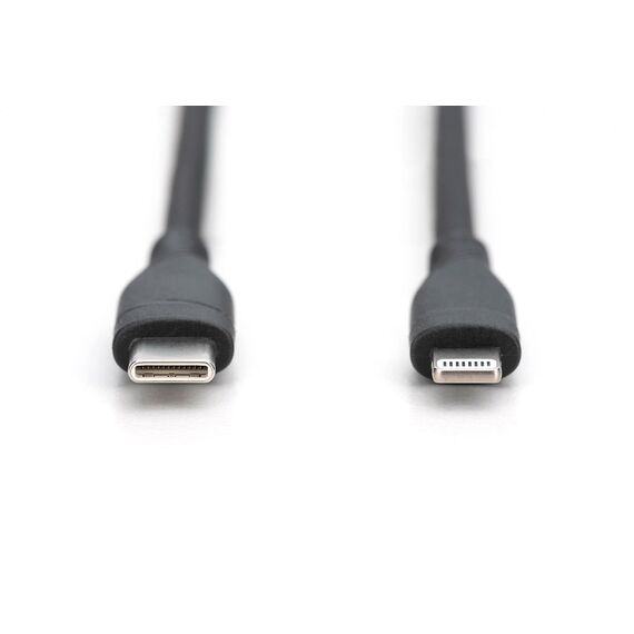 Digitus Lightning silicone connection cable, US | AK-600110-010-S