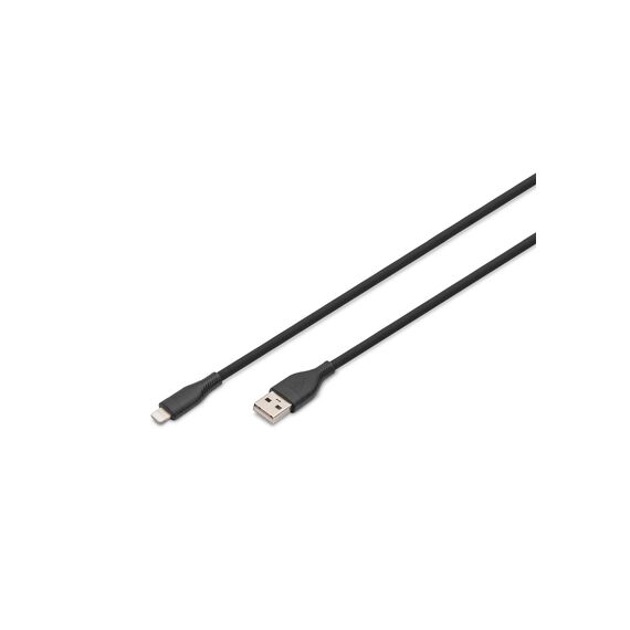 Digitus Lightning silicone connection cable, US | AK-600108-005-S