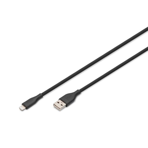 Digitus Lightning silicone connection cable, US | AK-600108-010-S