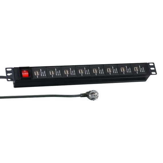 EFB-Elektronik - Power strip (rack-mountable) - inpu | EK631USB.1