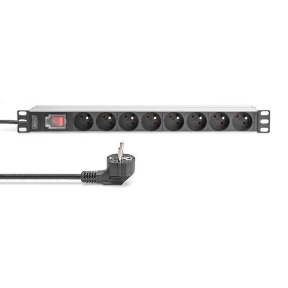 DIGITUS - Power strip (rack-mountable) - aluminiu | DN-95402-1-FR