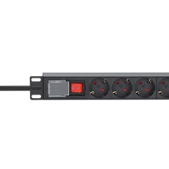 Intellinet 19" 1U Rackmount 6-Way EU 2-pin (CEE 7/3) PDU | 714914