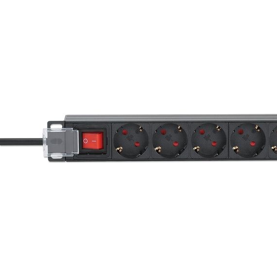 Intellinet 19" 1U Rackmount 9-Way EU 2-pin (CEE 7/3) PDU | 715133