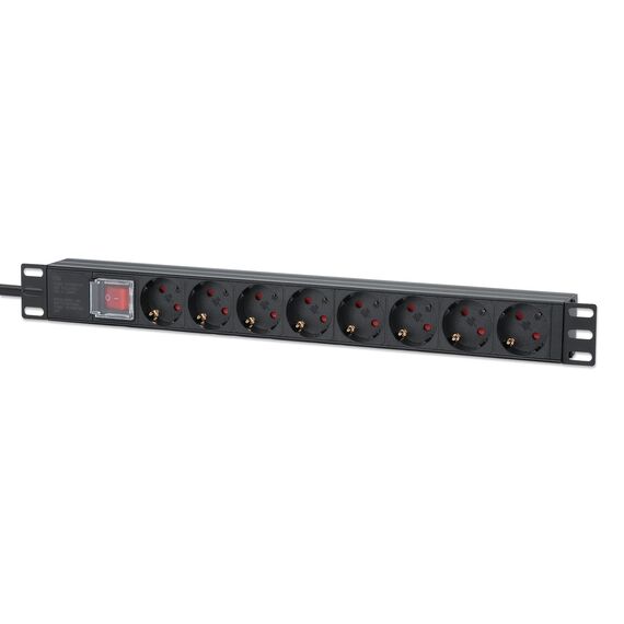 Intellinet 19" 1U Rackmount 8-Way EU 2-pin (CEE 7/3) PDU | 715126