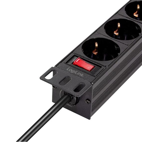 LogiLink Steckdosenleiste 4fach m / Schalter 25.3m - Po | PDU4B01
