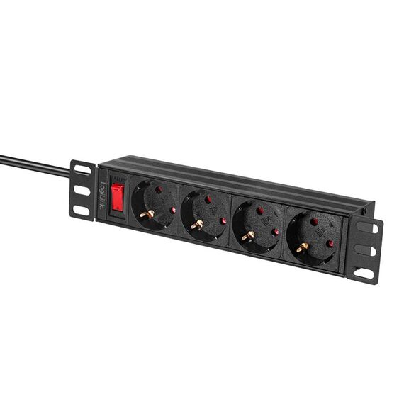 LogiLink Steckdosenleiste 4fach m / Schalter 25.3m - Po | PDU4B01