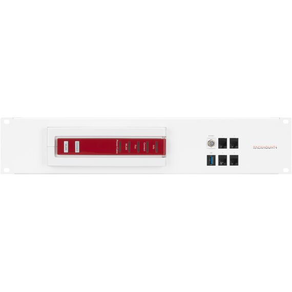 Rackmount.IT RM-FB-T5 / White / 2U / AVM FRITZ!Box 6590 Cable AVM