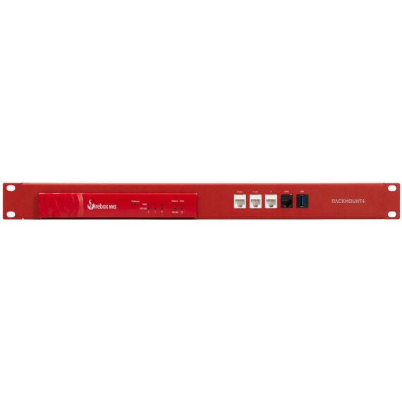 Rackmount.IT RM-WG-T8 / Mounting bracket / Red / 1U / 4x RJ45 / 1