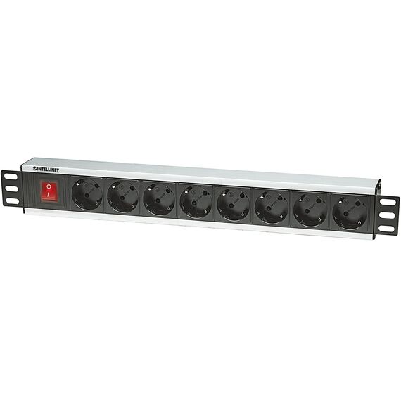 Intellinet 19" Rackmount 8-Way Power Strip - German Type | 207157