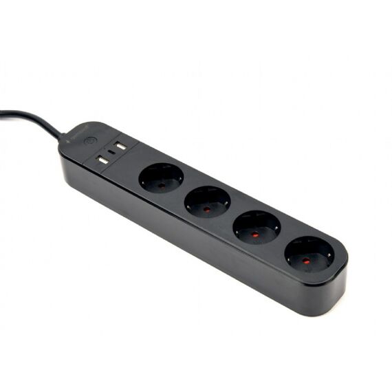 Gembird TSL-PS-S4U-01 - Smart power strip - AC 230 V - 3680 Watt