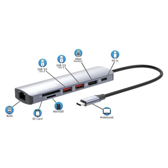 Manhattan - Docking station - for laptop - USB-C - HDMI  | 153966