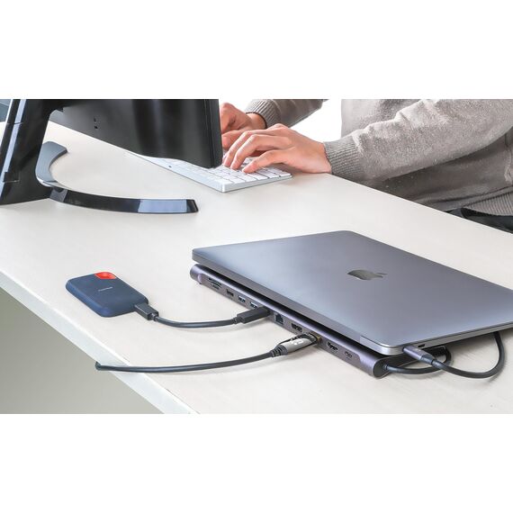 Manhattan 12-in-1 - Docking station - USB-C 3.2 Gen 1 -  | 190305