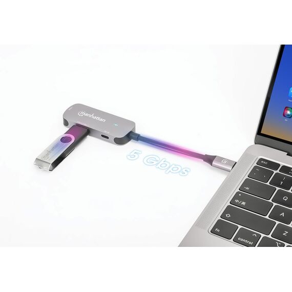 Manhattan 3-in-1 - Docking station - USB-C 3.2 - HDMI | 190299