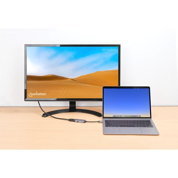 Manhattan 3-in-1 - Docking station - USB-C 3.2 - HDMI | 190299