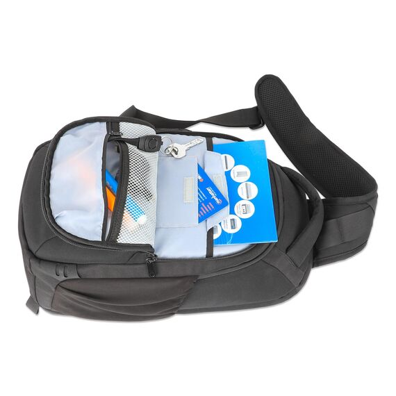 Amsterdam Sling Backpack 13.33", Anti Theft, Black, Top  | 440578