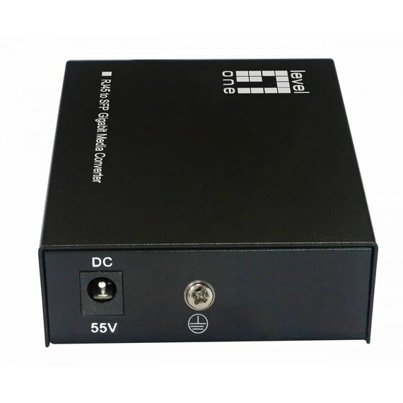 LevelOne RJ45 to SFP Gigabit Media Converter, 802.3bt 90W PoE PSE