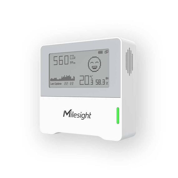 Milesight IoT LoRaWAN 3 in 1 connected IAQ sensor with CO2