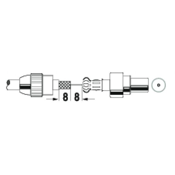 Schwaiger - Antenna connector - IEC connector (F) - sh | KST52141