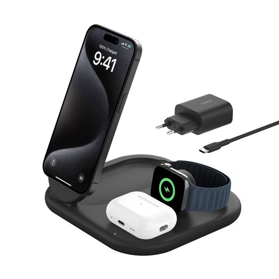 Belkin BoostCharge 3in1 Wireless charging stand WIZ029VFBK