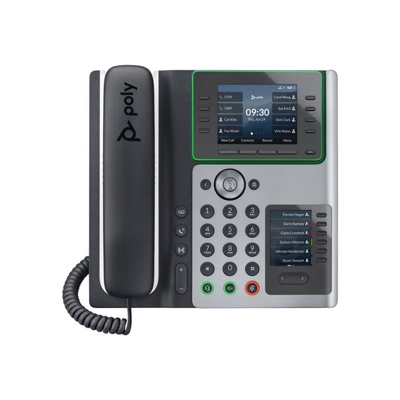 Poly Edge E400 VoIP phone with caller IDcall waiting 82M93AA