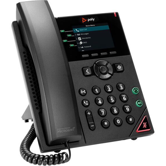 Poly VVX 250 VoIP phone 3way call capability SRTP, 89B62AAAC3