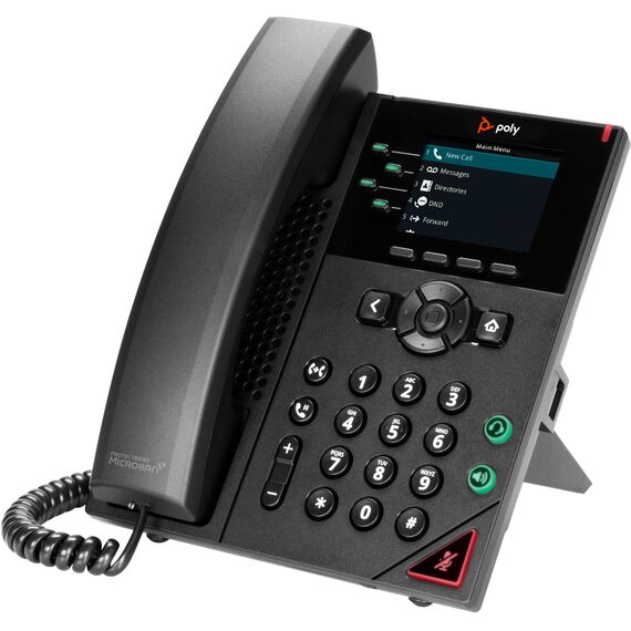 Poly VVX 250 VoIP phone 3way call capability SRTP, 89B62AAAC3