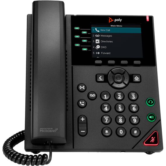 Poly VVX 350 VoIP phone 3way call capability SIP, SDP 89B68AA