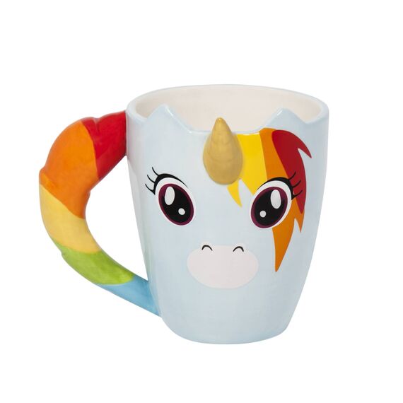 Thumbs Up Unicorn Mug, Multi-Colour Ceramic 1001555