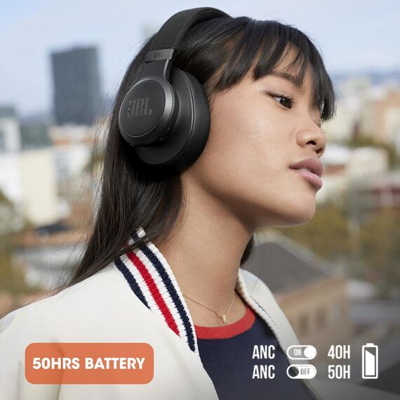 JBL LIVE 660NC - Headphones with mic - full siz | JBLLIVE660NCBLK