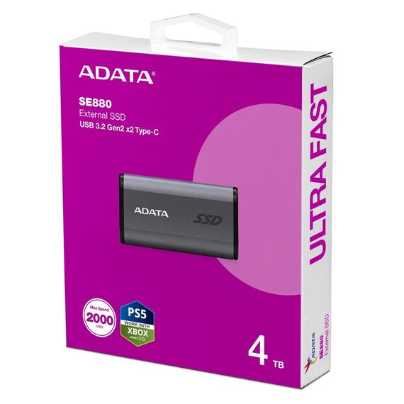 ADATA SE880 - SSD - 4 TB - external (portable) | AELI-SE880-4TCGY