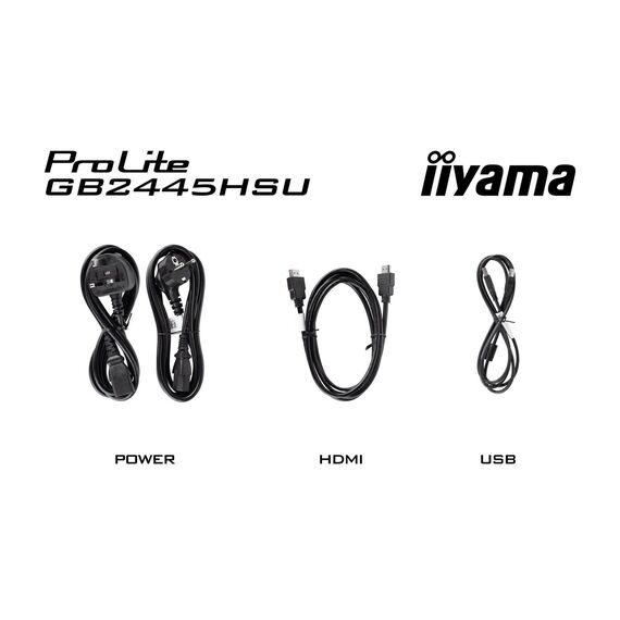 iiyama G-MASTER GB2445HSU-B2, 60.5 cm (23.8"), 1920 x 1080 pixels