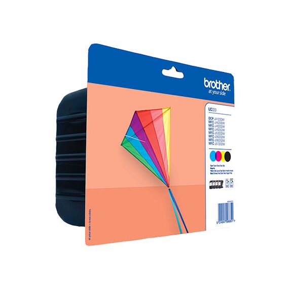 Brother LC223 - 4-pack - black, yellow, cyan, magent | LC223VALBP