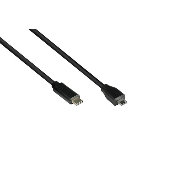 Alcasa GC-M0124 / 3 m / USB Type-C / Micro USB Type-B / Black