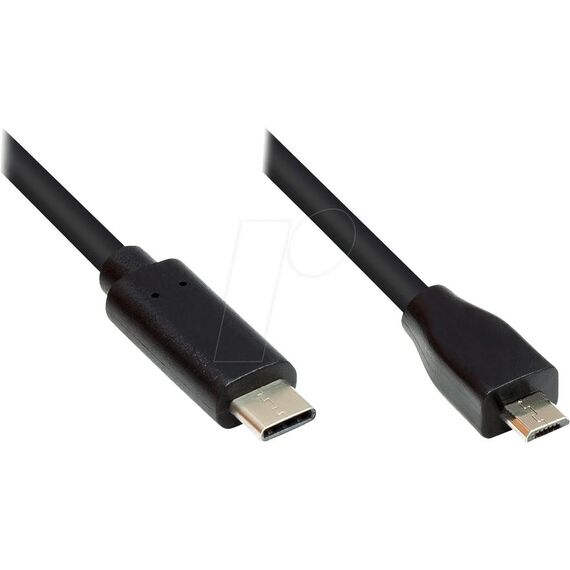 Alcasa GC-M0124 / 3 m / USB Type-C / Micro USB Type-B / Black