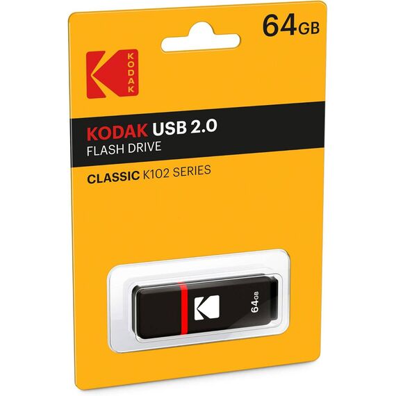 Kodak USB Flash Drive 64 GB - K100 Classic Black