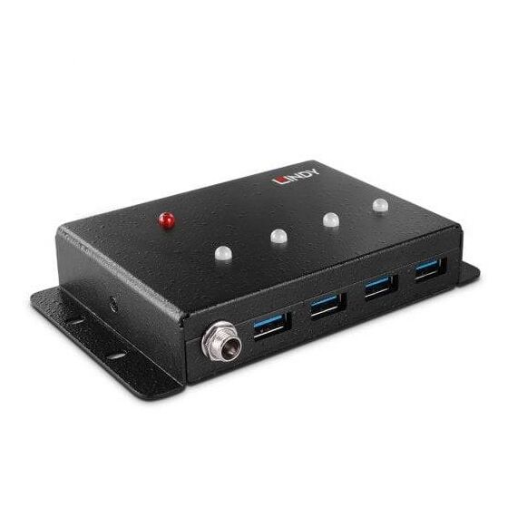 Lindy 4 Port USB 3.0 Metal Hub, USB 3.2 Gen 143374
