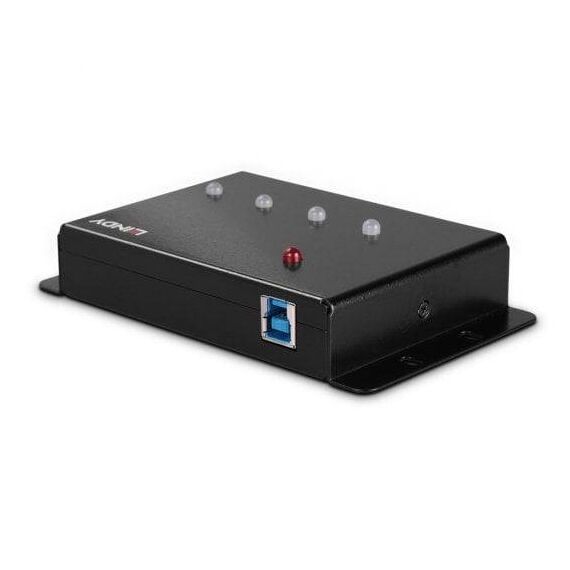 Lindy 4 Port USB 3.0 Metal Hub, USB 3.2 Gen 143374